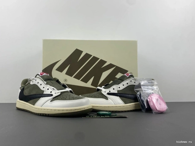 Cheap MAX DM7866-200 X JORDAN 1 OLIVE LOW TRAVIS AIR OG SCOTT MEDIUM 0719